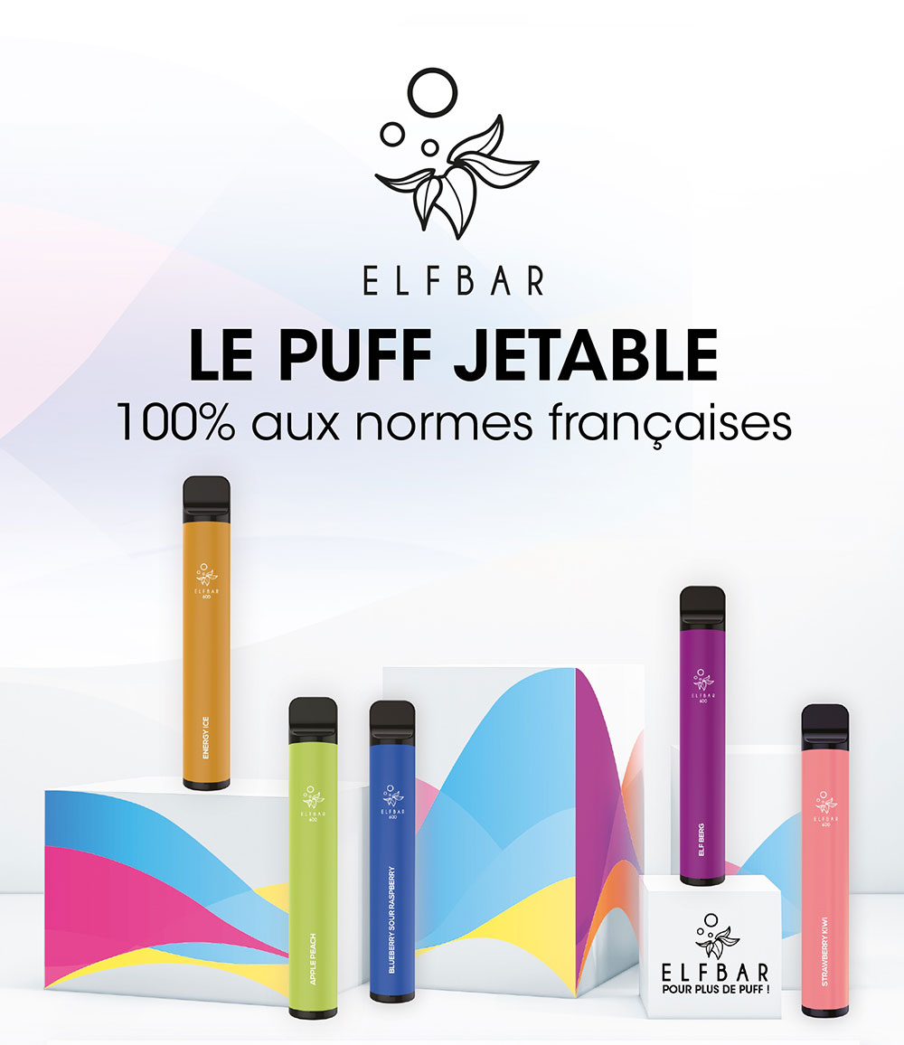 Elf Bar Pomme Pêche, un pod jetable 100% aux normes françaises