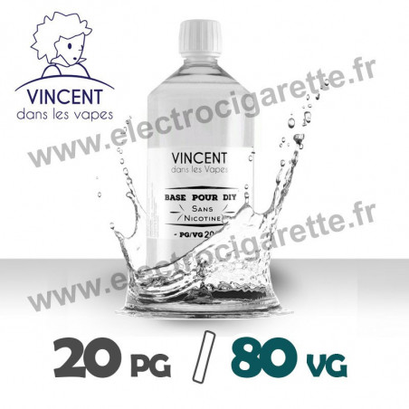 Base 20% PG / 80% VG - VDLV - 1 Litre