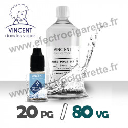 Base 20% PG / 80% VG - VDLV - 1 Litre