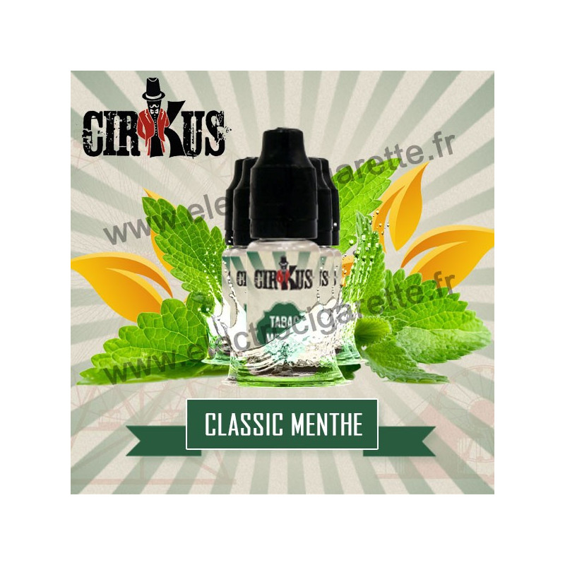 Pack de 5 flacons Classic Menthe - Cirkus by VDLV