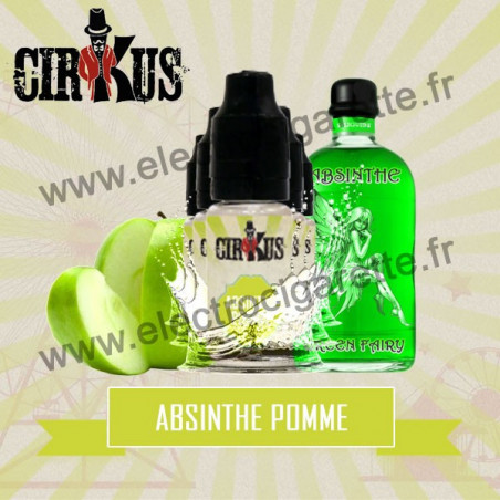Pack de 5 flacons Absinthe Pomme - Cirkus by VDLV