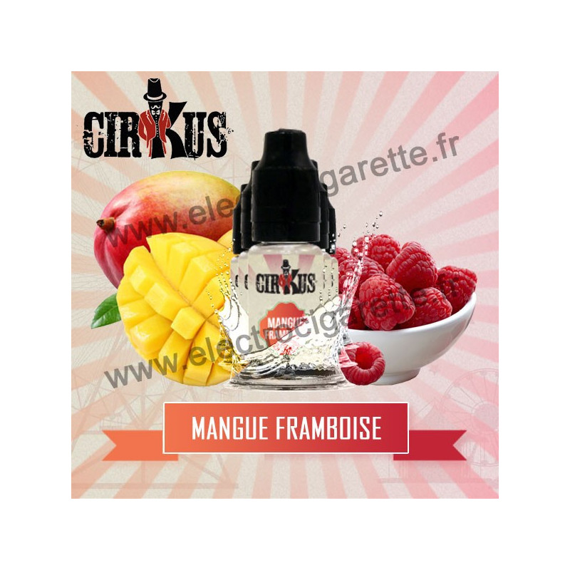 Pack de 5 flacons Mangue Framboise - Cirkus by VDLV