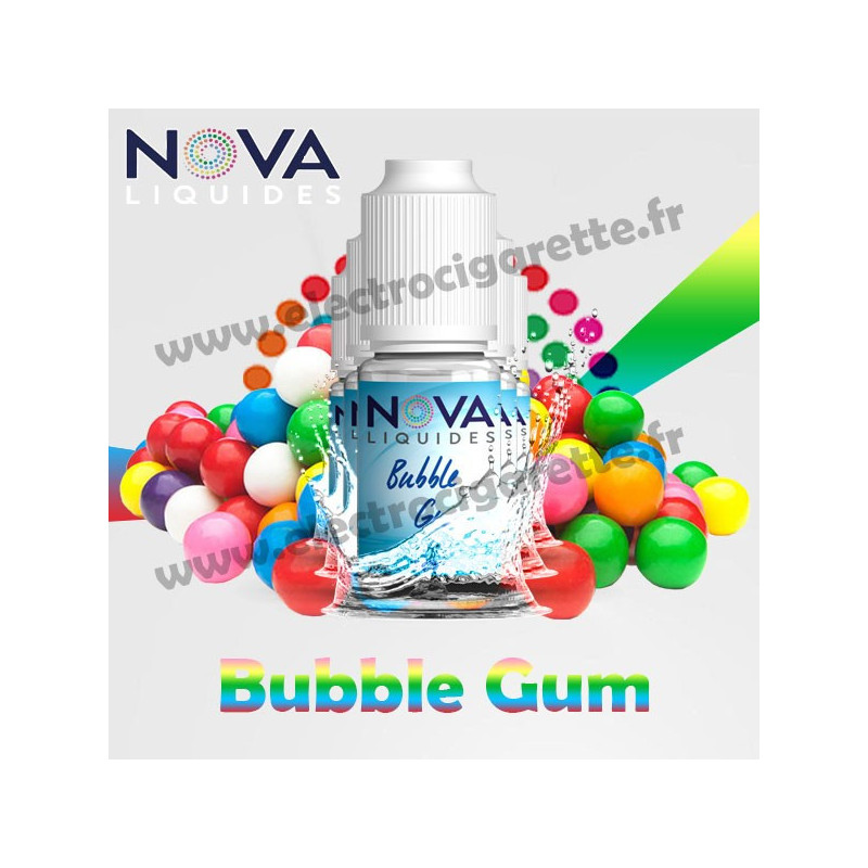 Pack 5 flacons Bubble Gum - Nova Liquides Original