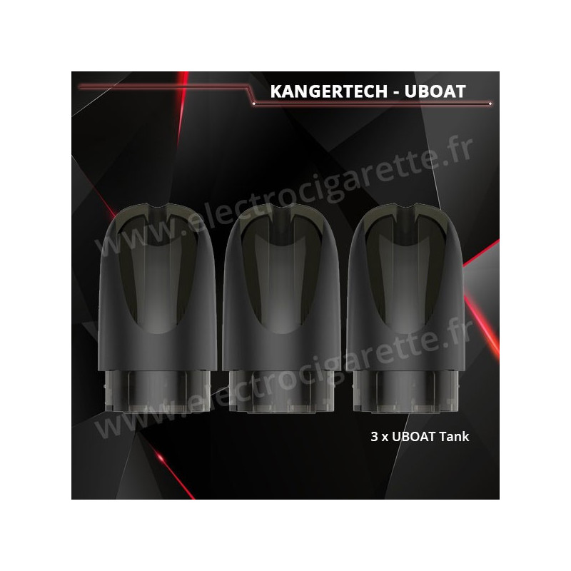 3 x Pod Tank de rechange pour UBoat Kangertech