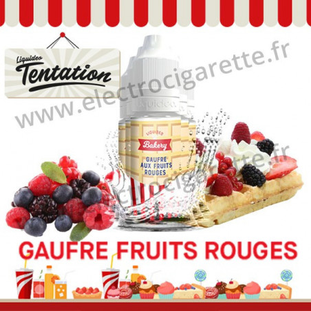 5 x 10 ml Gaufre aux fruits rouges - Bakery Tentation - Liquideo