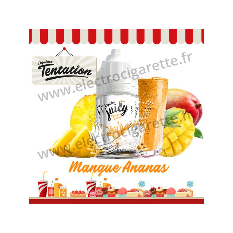 5 x 10 ml Mangue Ananas - Candy Tentation - Liquideo