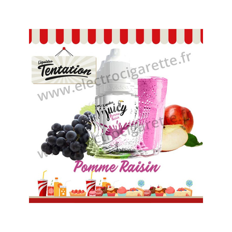 5 x 10 ml Pomme Raisin - Juicy Tentation - Liquideo