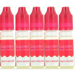 Pack de 5 flacons 	Fruits Rouges Liquideo French Standard - Liquideo