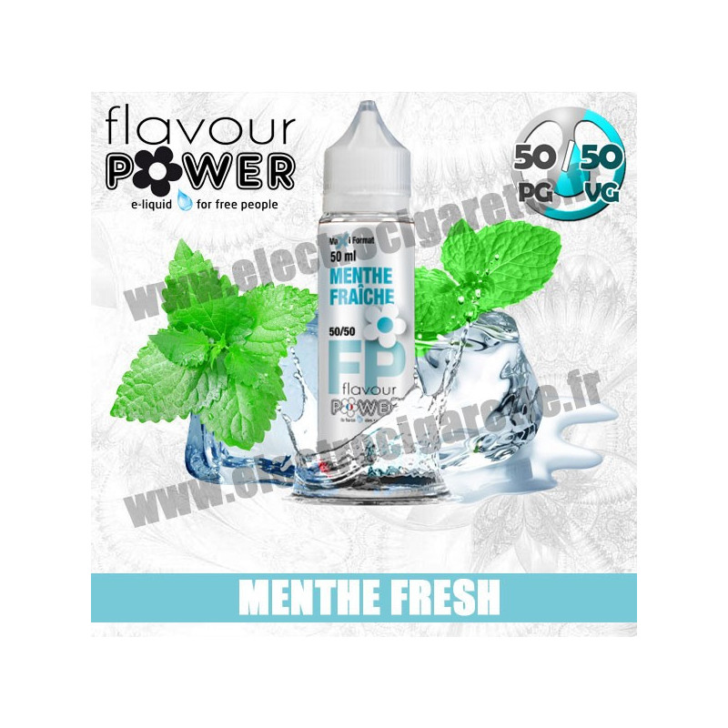 E-liquide Menthe Fraîche - Flavour Power - ZHC 50 ml