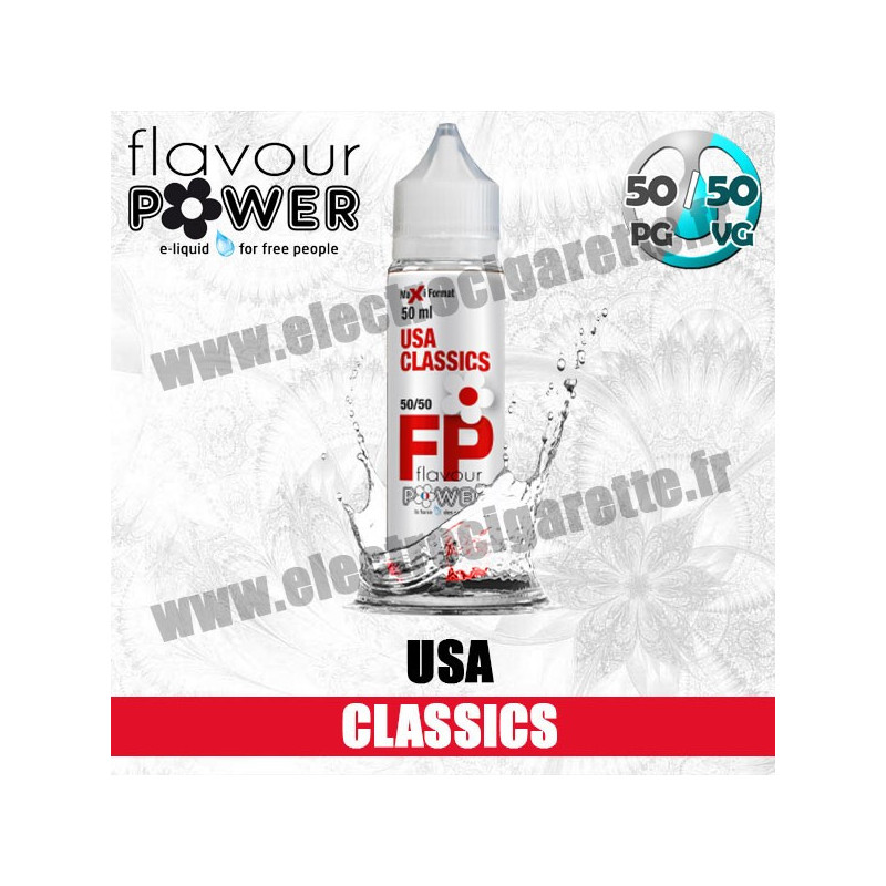 E-liquide USA Classics - Flavour Power - ZHC 50 ml