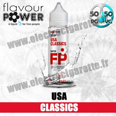 E-liquide USA Classics - Flavour Power - ZHC 50 ml