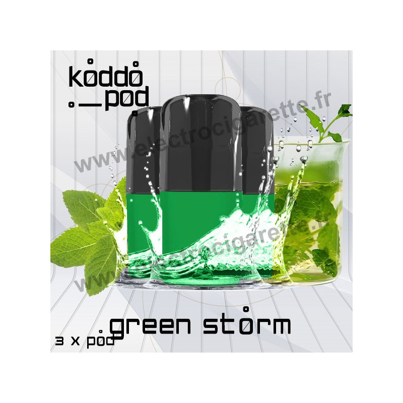 Green Storm - 3 x Pods Nano - KoddoPod Nano - Nouveaux Pods