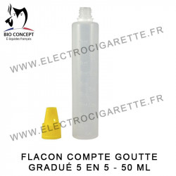Flacon compte goutte graduÃ© - 50 ml - Bio Concept