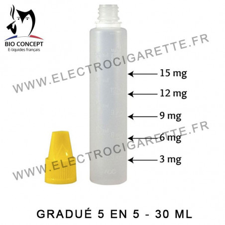 Flacon compte goutte graduÃ© - 30 ml - Bio Concept