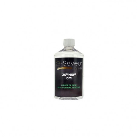 Base 20PG / 80VG 0mg - e-Saveur 500ml
