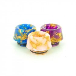 Drip Tip Epoxy Resin 810 - Conique Pepite Dorée - TFV8 - TFV12