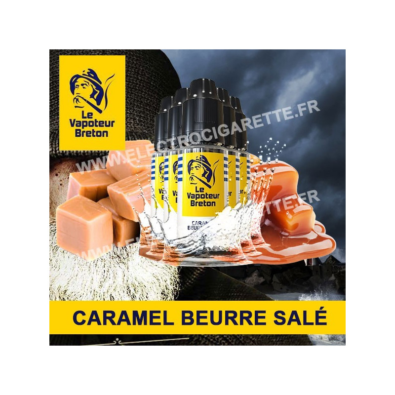 Pack de 5 x Caramel au beurre salé - L'Authentic - Le Vapoteur Breton - 10 ml