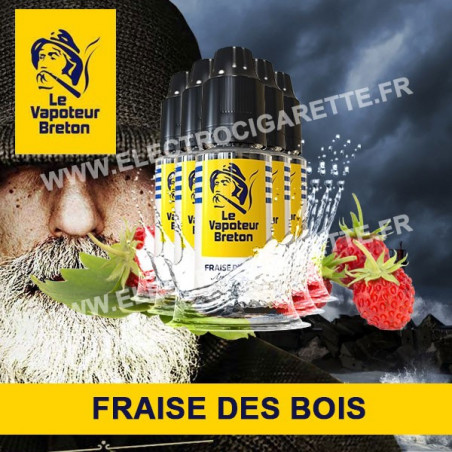 Pack de 5 x Fraise des bois - L'Authentic - Le Vapoteur Breton - 10 ml