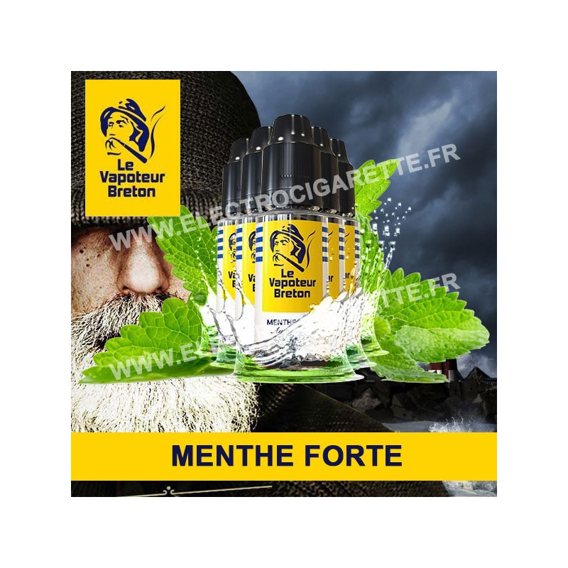 Pack de 5 x Menthe Forte - L'Authentic - Le Vapoteur Breton - 10 ml