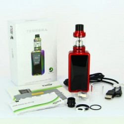 Kit Tessera 150 W 3400 mAh avec Ello TS 4 ml - Eleaf - Couleur Rouge