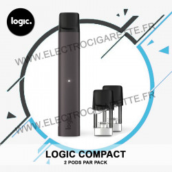 Cigarette électronique Compact Noir - Logic Compact - 2 pod par pack