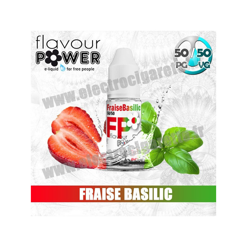 Fraise Basilic - Premium - 50/50 - Flavour Power