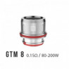 Pack de 3 résistance 0.15 Ohm GTM-8 Cascade - Vaporesso