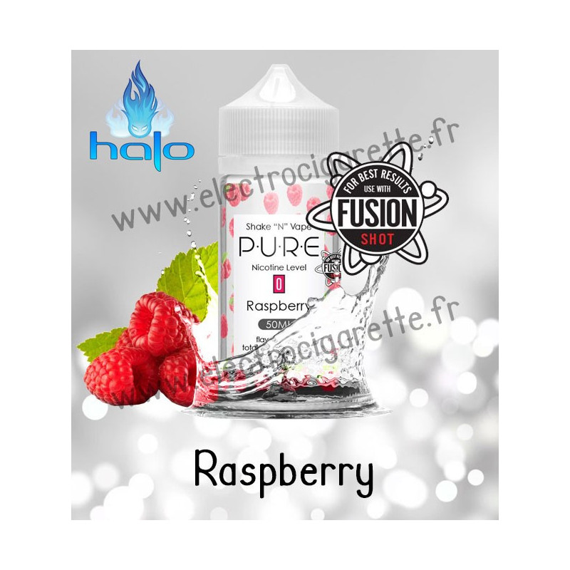 Raspberry - Pure - Halo Shake n Vape - ZHC 50ml