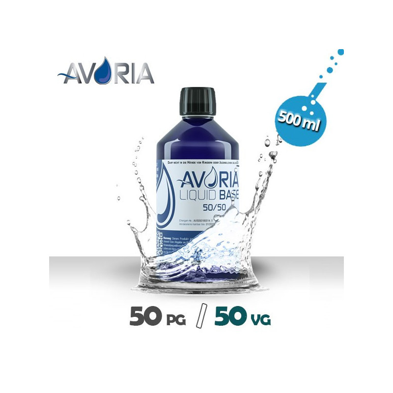 Base 500ml - 0mg - Avoria - 50% PG / 50% VG