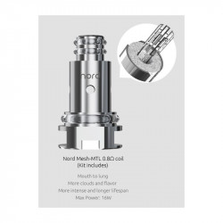 Pack de 5 résistances Nord Mesh MTL 0.8 Ohms - Smok - Description