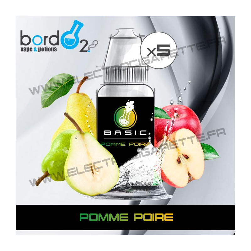 Pack de 5 x Pomme Poire - Basic - Bordo2