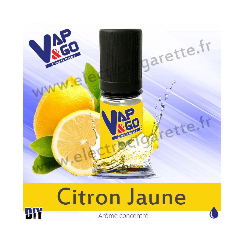 Citron Jaune - Vape&Go - Arôme concentré DiY - 10 ml