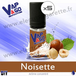 Noisette - Vape&Go - Arôme concentré DiY - 5x10 ml