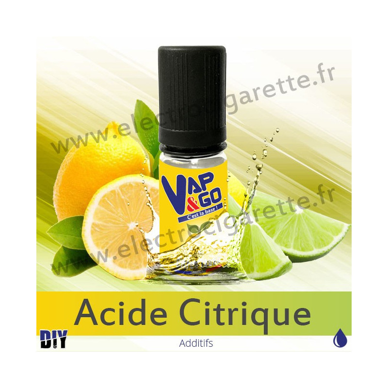 Acide Citrique - Vape&Go - Additif DiY - 10 ml
