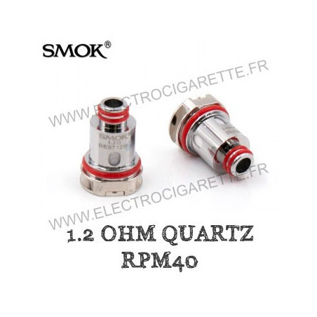 Pack de 5 x résistances Quartz 1.2ohm RPM40 - Smok