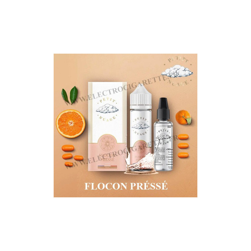 Flocon Préssé - Petit Nuage - ZHC 60 ml avec Fiole Vide 30ml Graduée