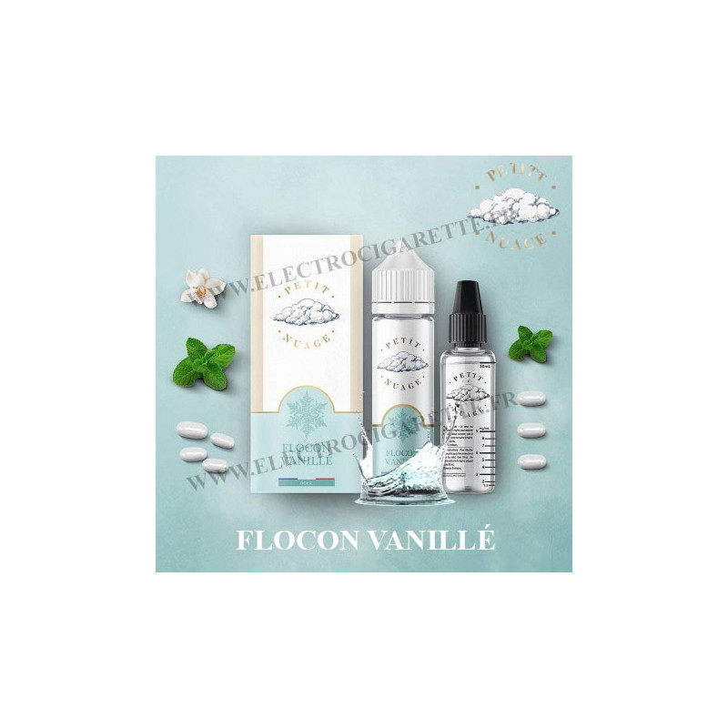 Flocon Vanillé - Petit Nuage - ZHC 60 ml avec Fiole Vide 30ml Graduée