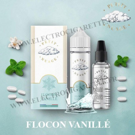 Flocon Vanillé - Petit Nuage - ZHC 60 ml avec Fiole Vide 30ml Graduée