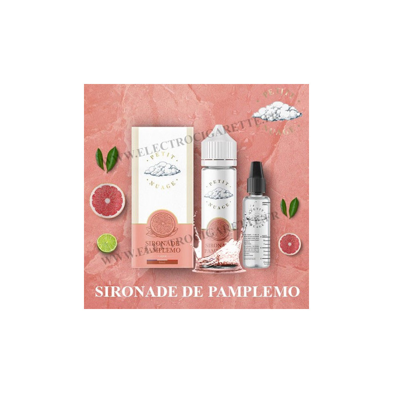 Sironade Pamplemo - Petit Nuage - ZHC 60 ml avec Fiole Vide 30ml Graduée