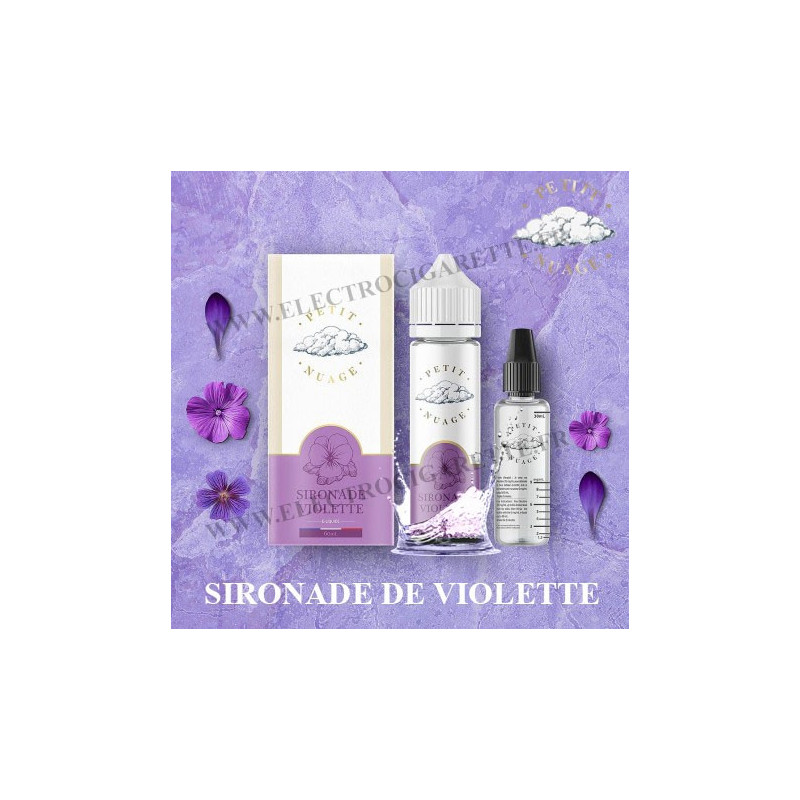 Sironade Violette - Petit Nuage - ZHC 60 ml avec Fiole Vide 30ml Graduée