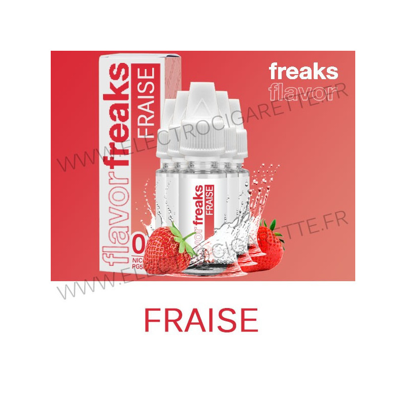 Pack de 5 x Fraise - Freaks - 10 ml