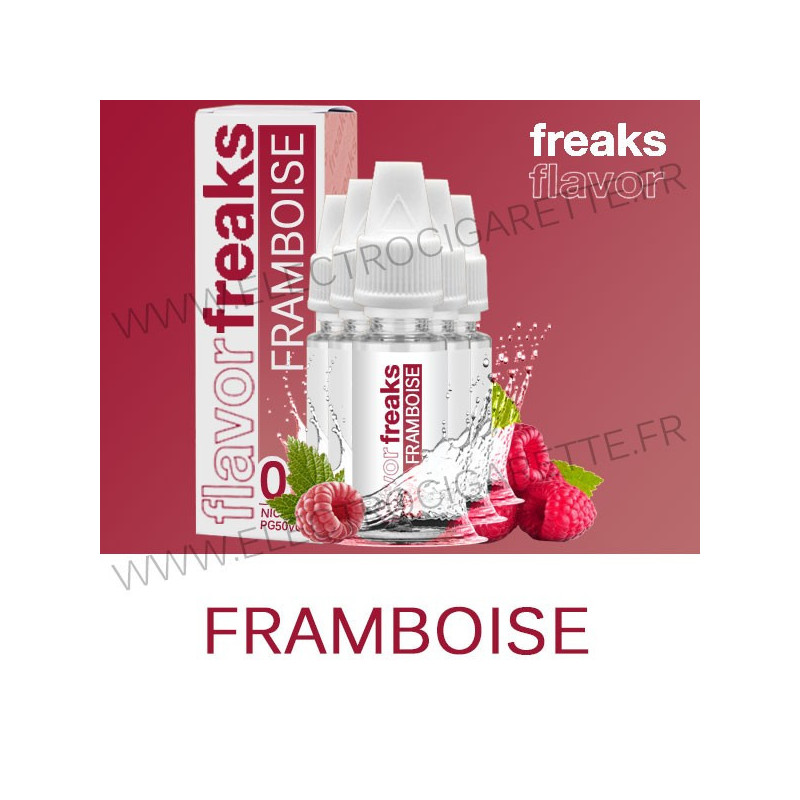 Pack de 5 x Framboise - Freaks - 10 ml