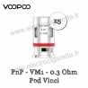 Pack de 5 x Résistances PnP pour Vinci Pod - Voopoo - VM1 - 0.3 Ohm