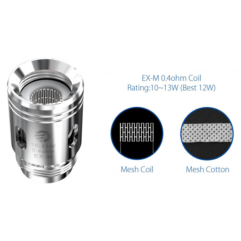 EX-M Coil Head 0.4ohm x5 presentation