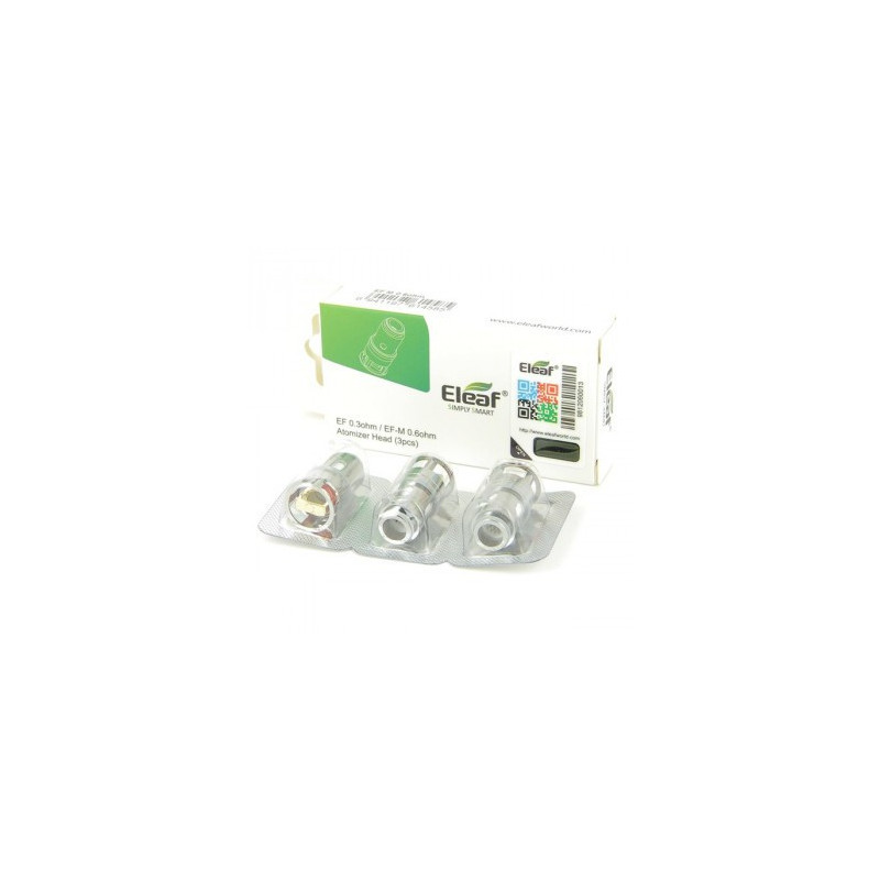 Pack de 3 x résistances EF-M 0.6ohm Pesso Eleaf