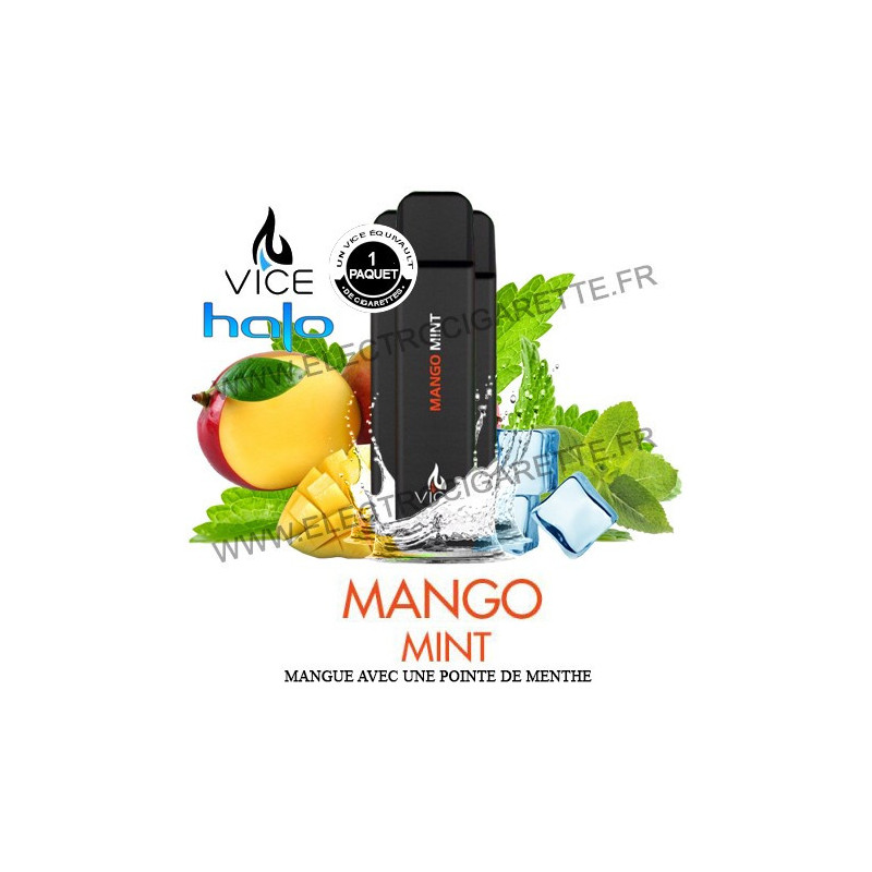Halo Mango Mint - 3 x Cigarette jetable Vice