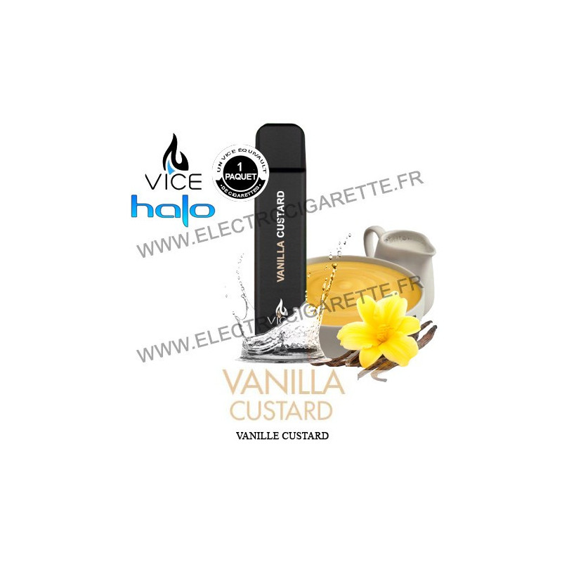Halo Vanille Custard - Cigarette jetable Vice