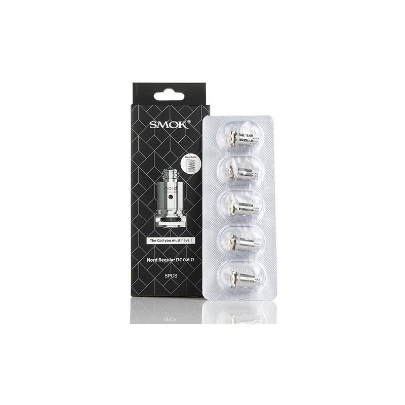 Pack de 5 x résistances Nord DC 0.6ohm Smok