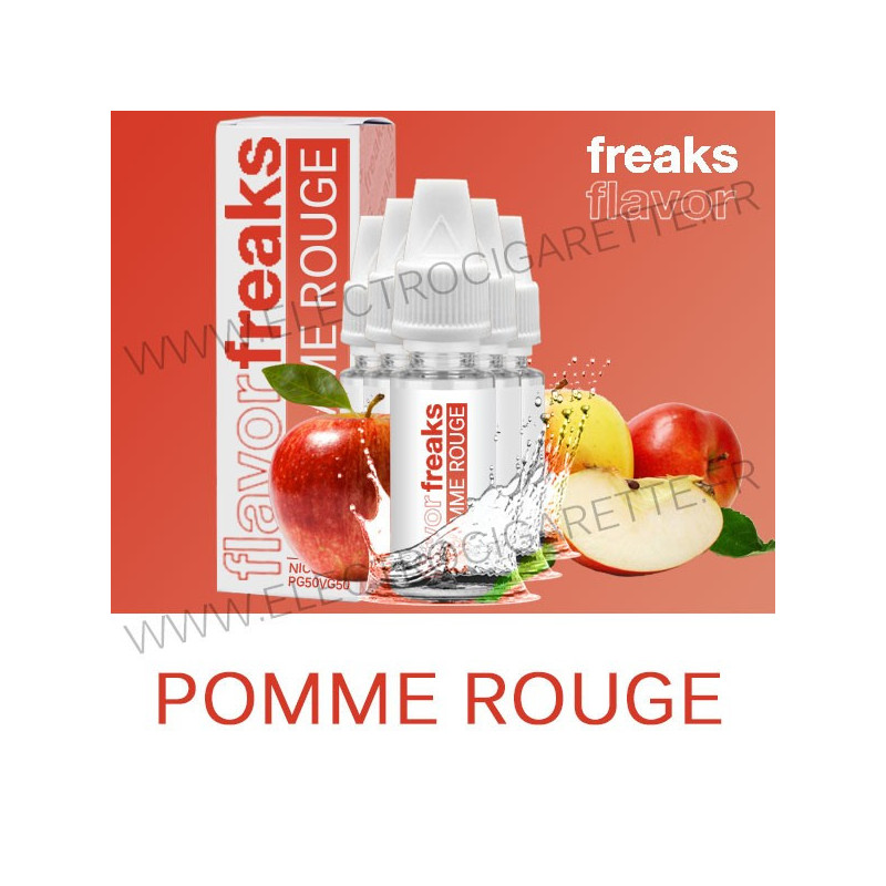 Pack de 5 x Pomme Rouge - Freaks - 10 ml