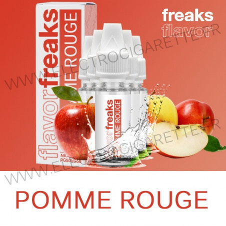 Pack de 5 x Pomme Rouge - Freaks - 10 ml